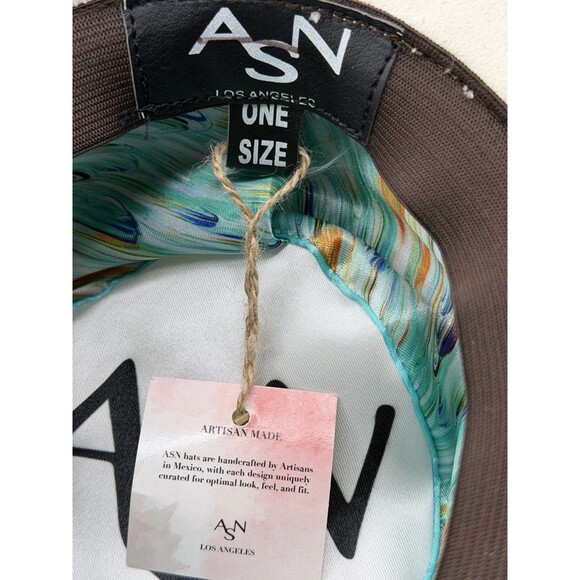 Anthropologie ASN Braid Rancher Ivry Hat Women Knotted Band Suede One Size NWT